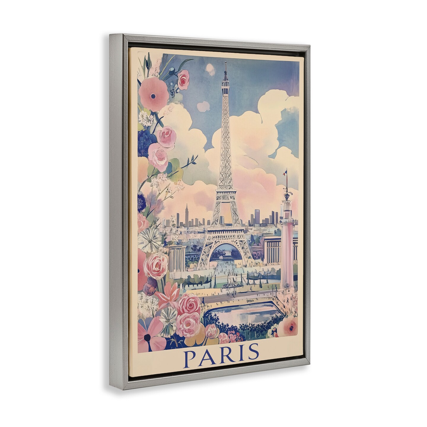 Stupell Industries Vintage Spring In Paris Floating Frame, design by Annabelle Hall