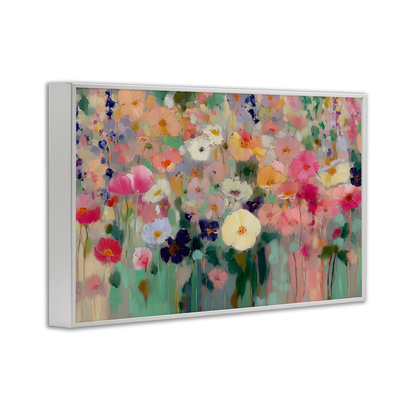 Stupell Industries Teachers Poppies Modern Drip Framed Giclee, design by Annabelle Hall