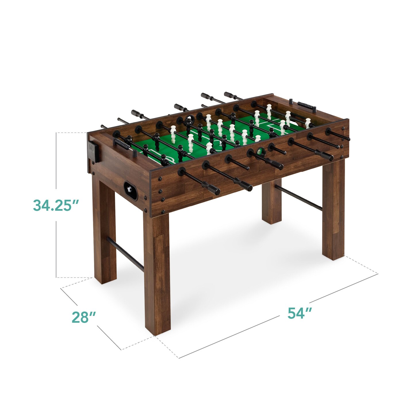 Best Choice Products Full Size 54in Regulation Foosball Table for Home, Game Room w/ 2 Balls, 2 Cup Holders