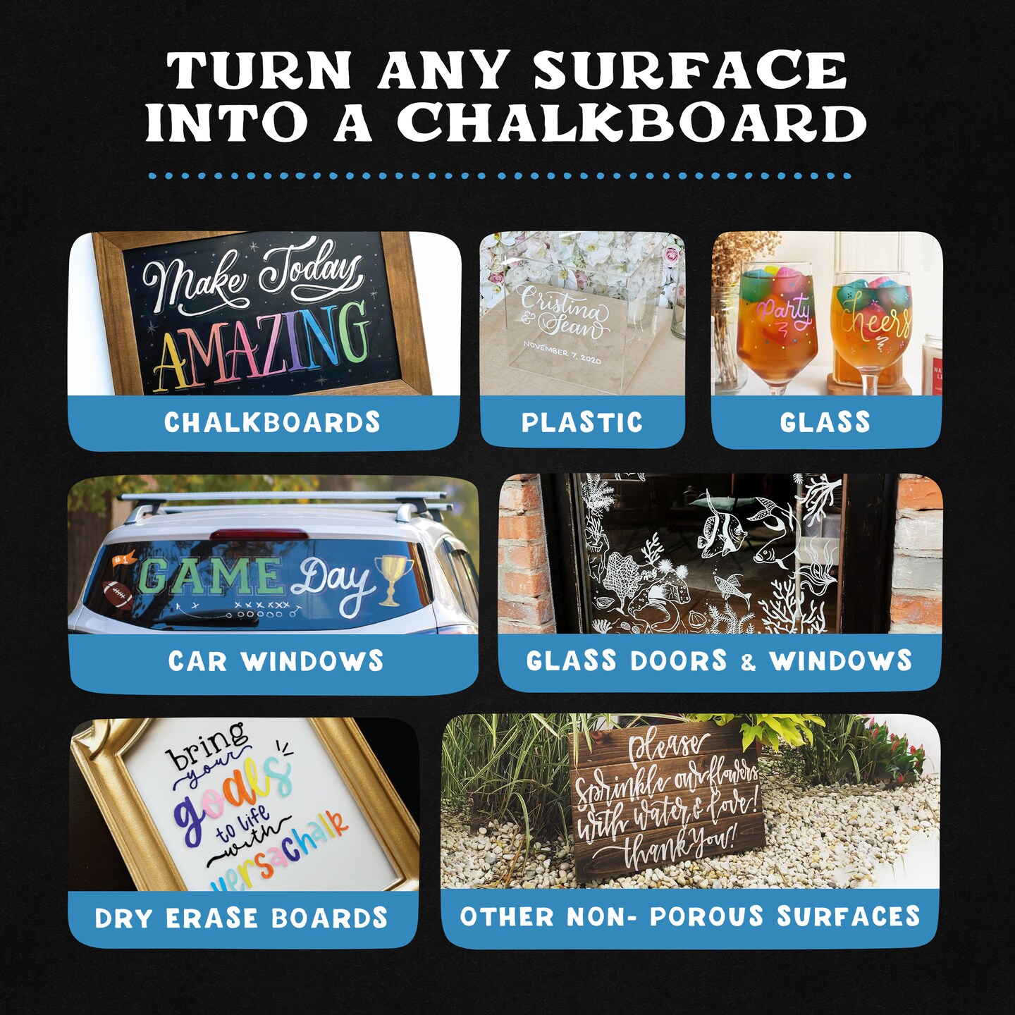 VersaChalk 28 Count Liquid Chalk Markers &#x2013; 3mm Fine Tip, Erasable, Non-Toxic Chalk Pens for Chalkboards, Glass, and Windows &#x2013; Easy Wipe