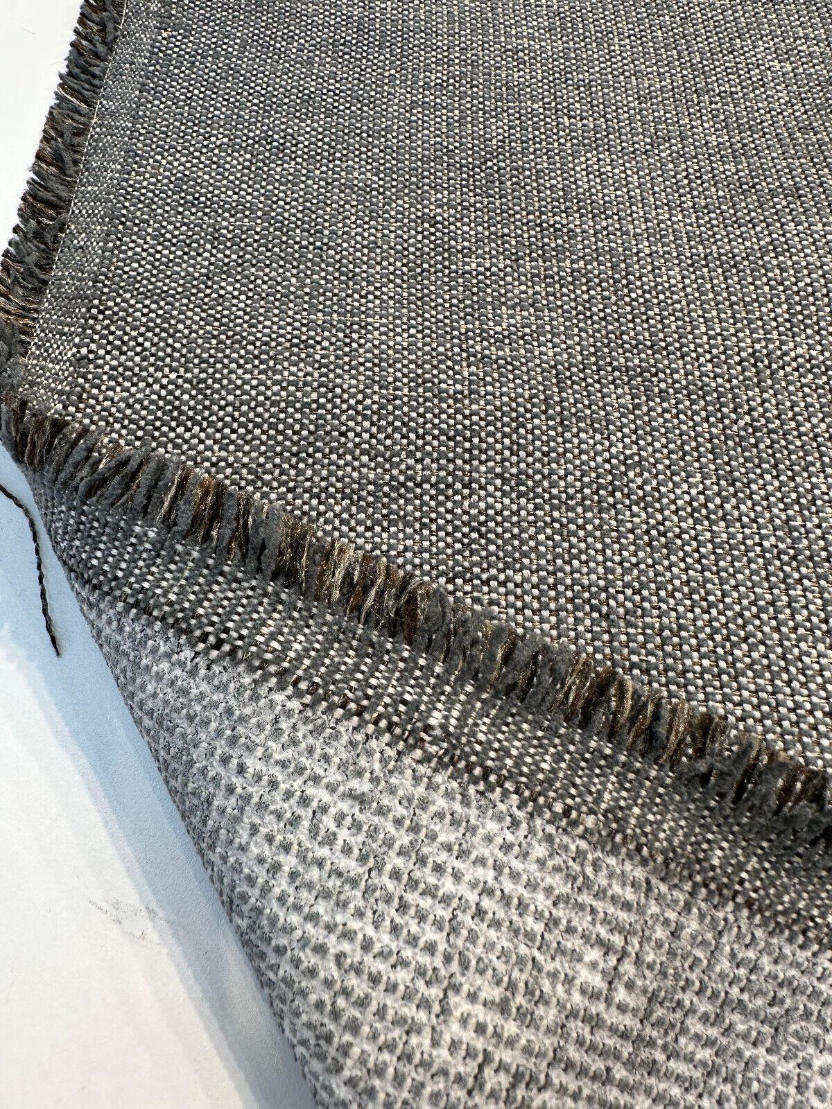 1 Yard Stormy Blue Chenille Upholstery Durable Nanoclean 100% Polyester Fabric