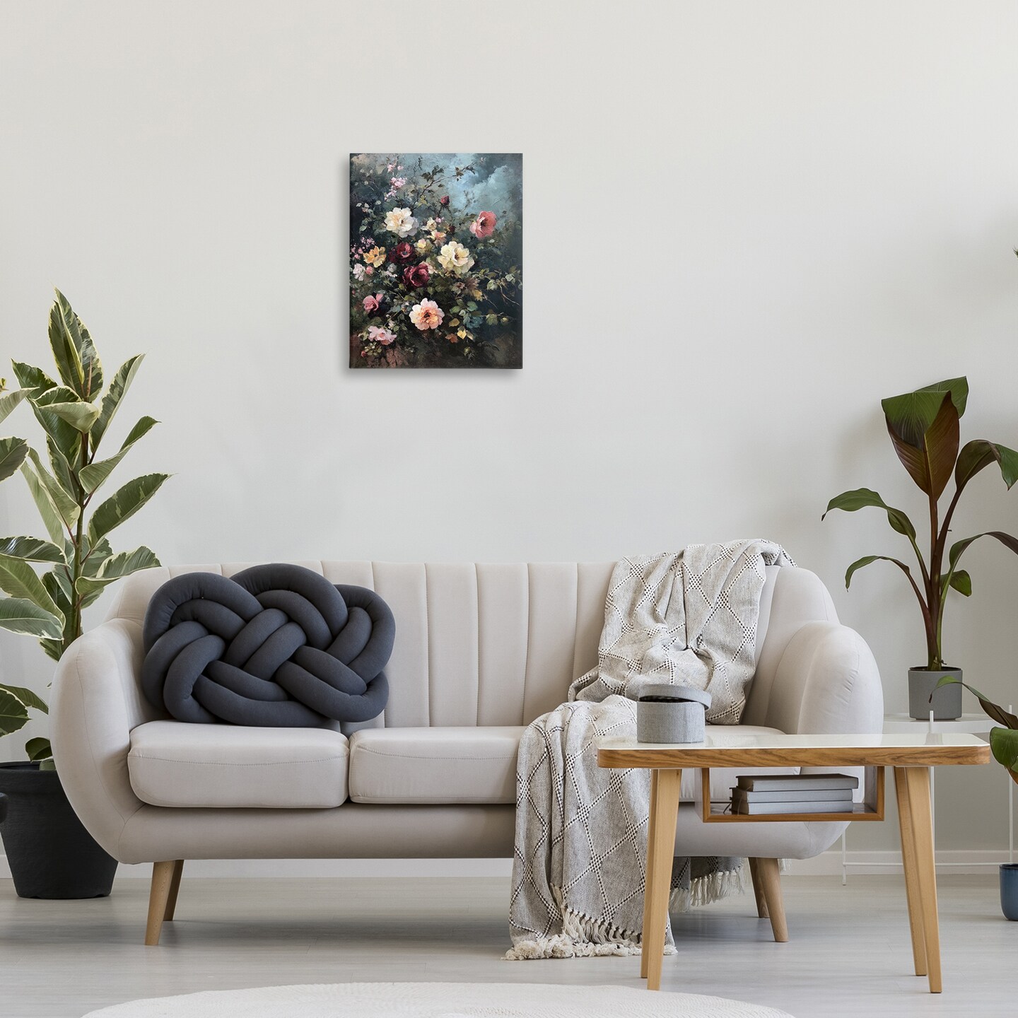 Stupell Industries Moody Dark Bouquet Canvas Wall Art Design by Petal Prints Design