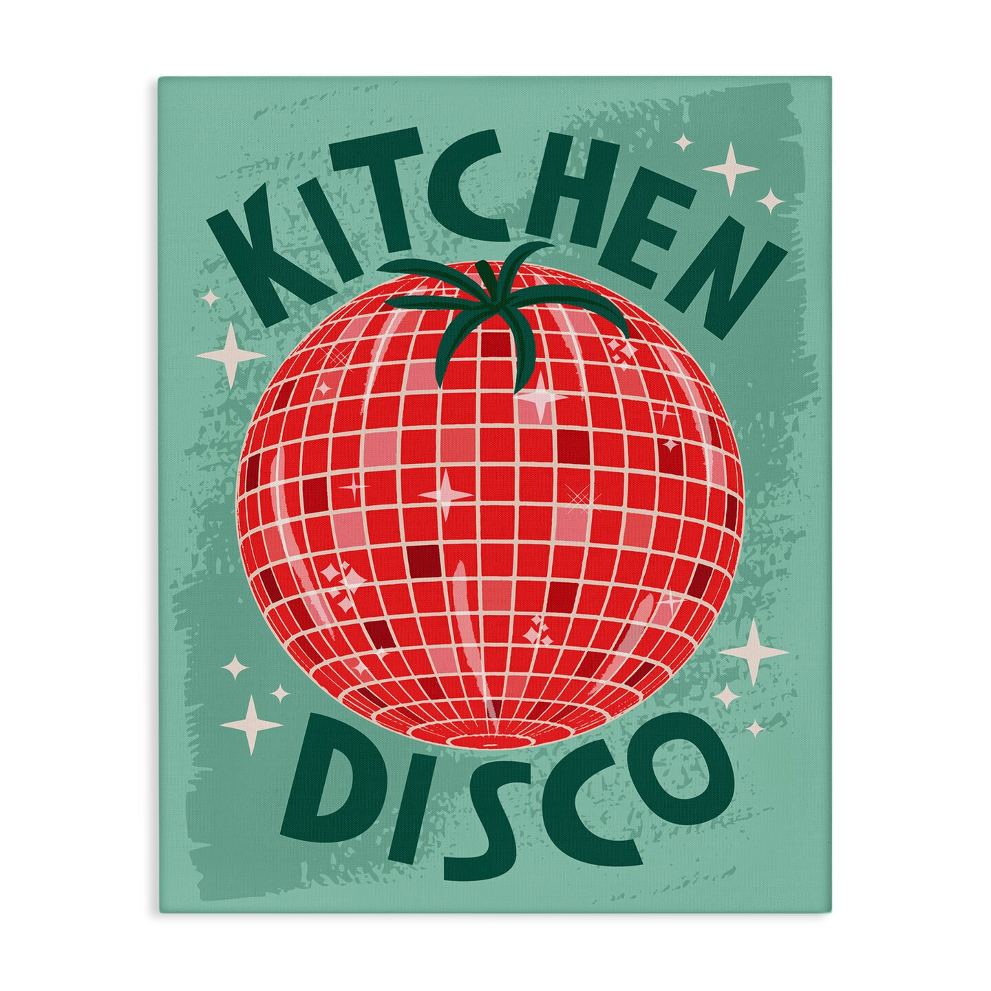 Stupell Industries Kitchen Disco Tomato Canvas Wall Art Design by Lisa Perry Whitebutton