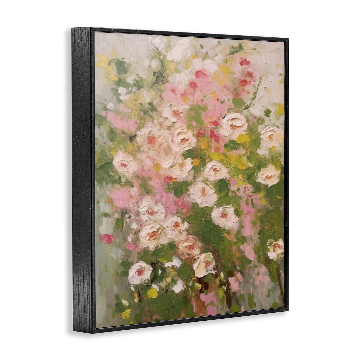 Stupell Industries Vintage Spring Floral Abstraction Framed Giclee Wall Art Design by LSR Design Studio