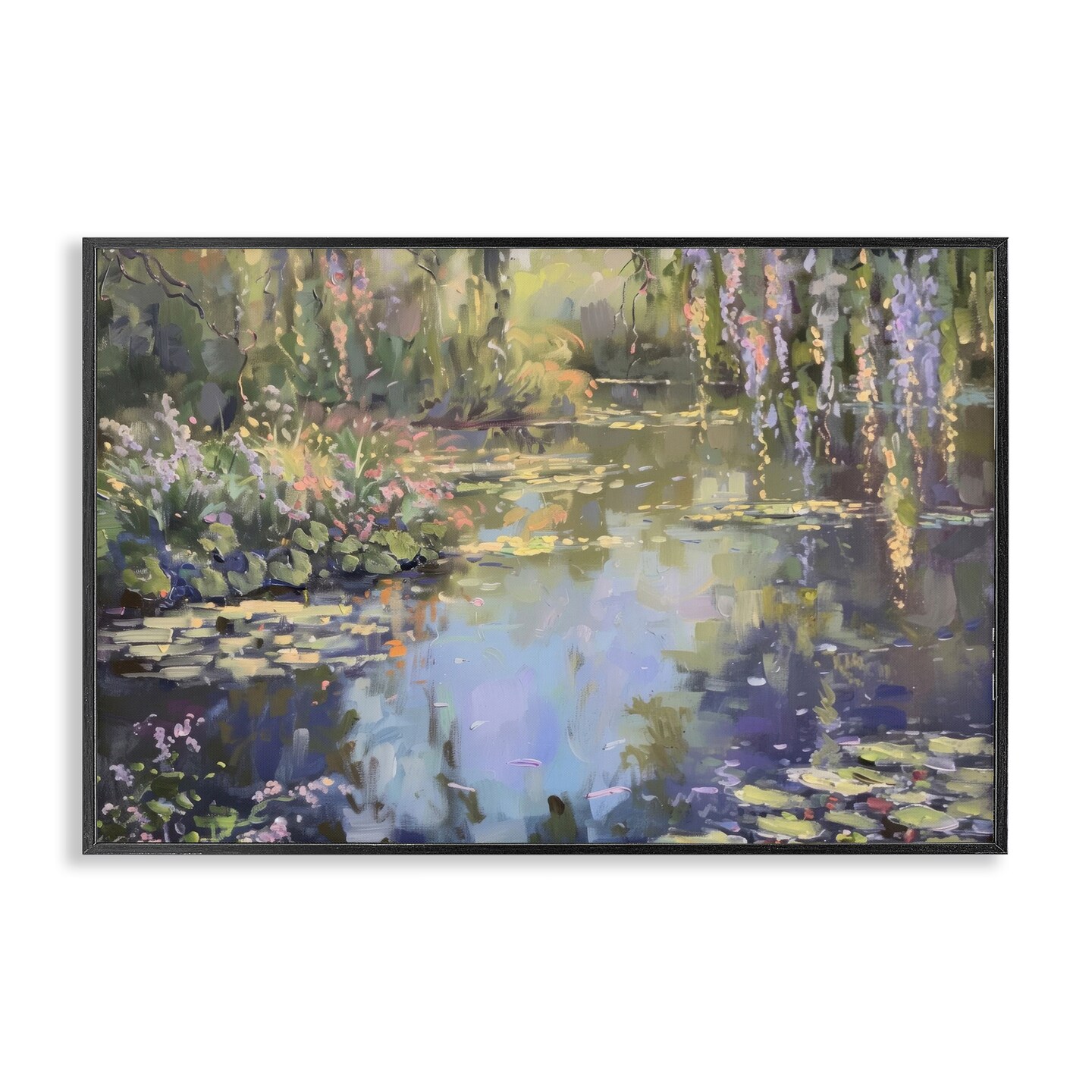 Stupell Industries Morning on Lily Pond Framed Giclee Wall Art Design by LSR Design Studio