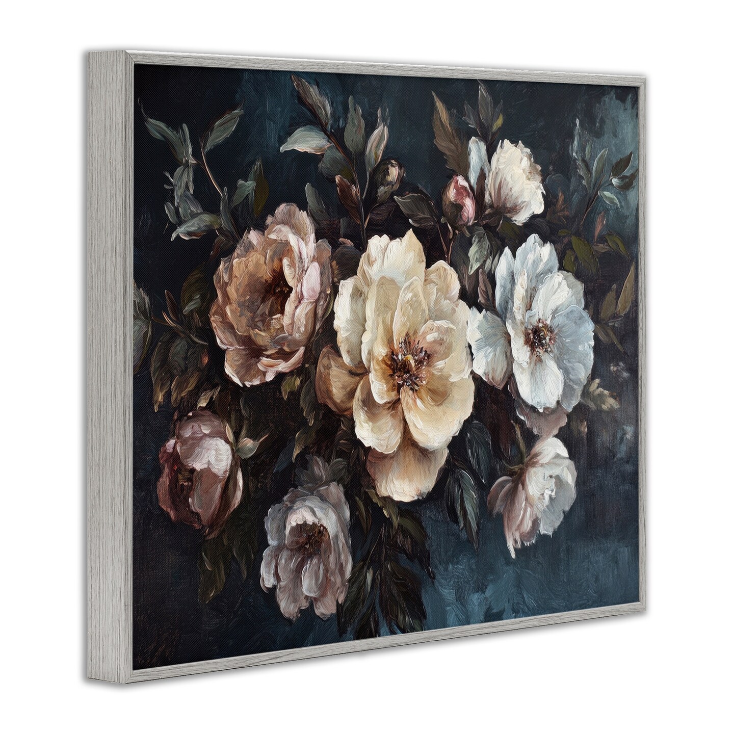 Stupell Industries Bold Vintage Blooms Framed Giclee Wall Art Design by Petal Prints Design