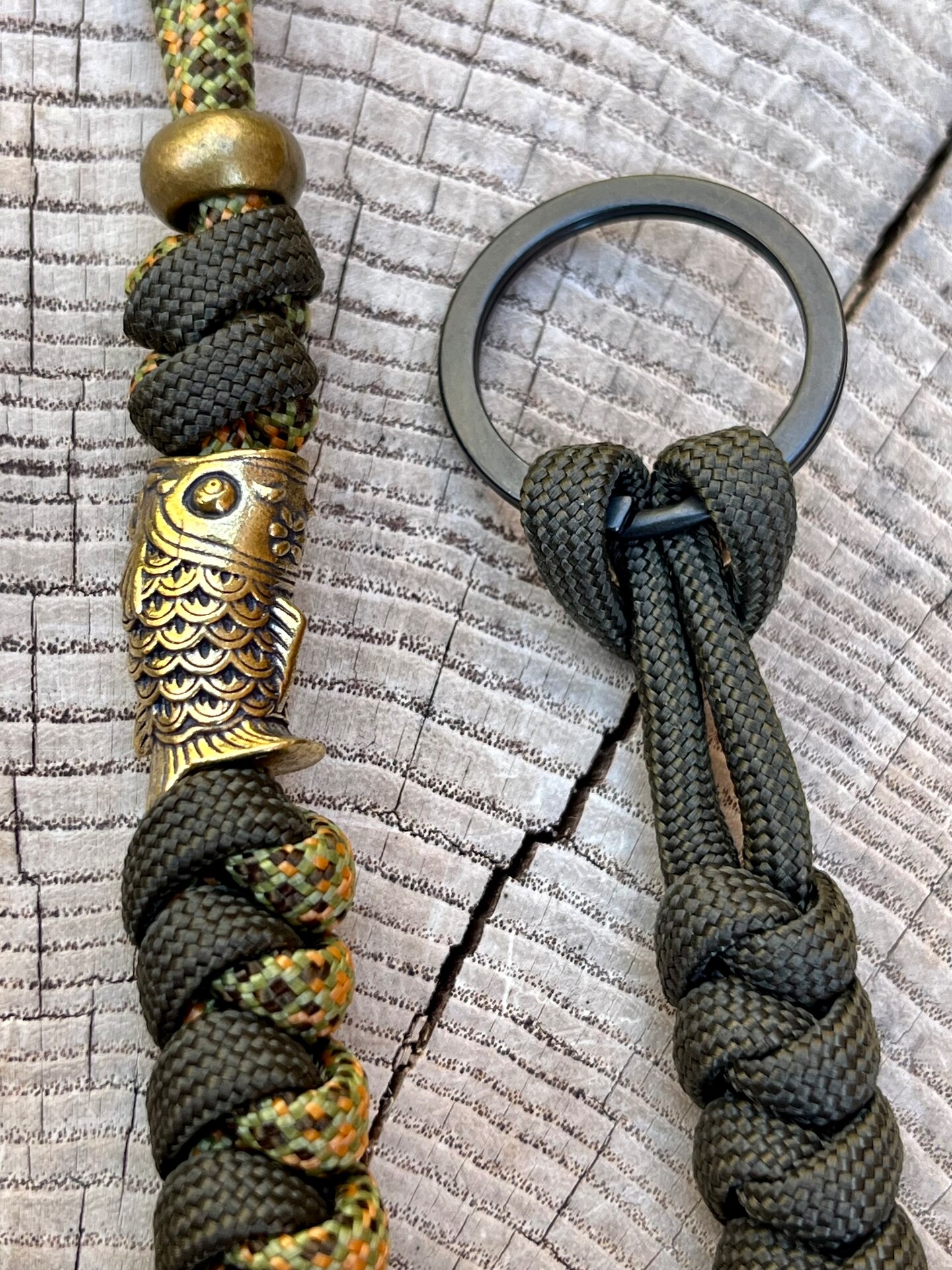 PC SET Fisherman's EDC Paracord Lanyard for Knife, Fisher