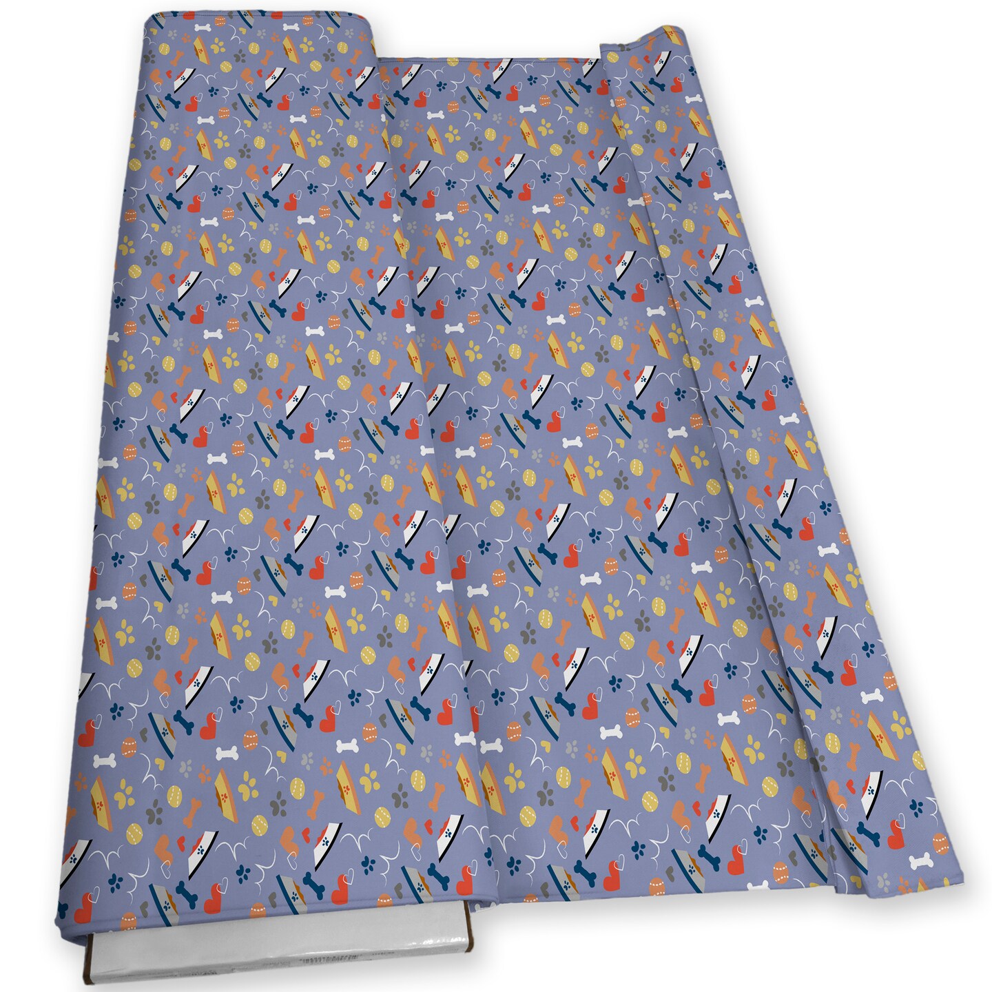 DAVID TEXTILES GOOD PUPPY PLAY LAVENDER COTTON 8 YD BOLT
