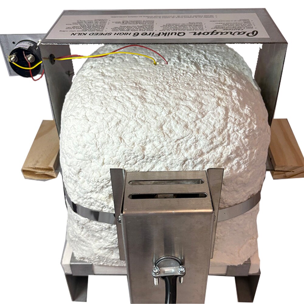Quikfire Kiln&#x2013;FAST 1000&#xB0;F in 5 Minutes, Max 2000&#xB0;F, w/Pyrometer, For Jewelry Artisans, Pros &#x26; Beginners-Great for Testing &#x26; Experimenting