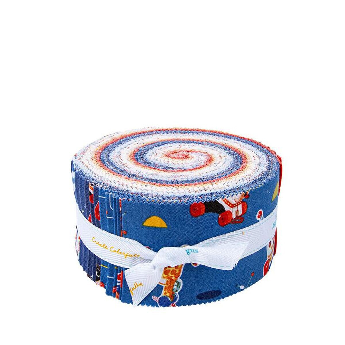 Pop &#x27;n Play 2.5&#x22; Strip Roll (Jelly Roll / Rolie Polie) by Riley Blake Designs for Riley Blake (RP-15720-40)