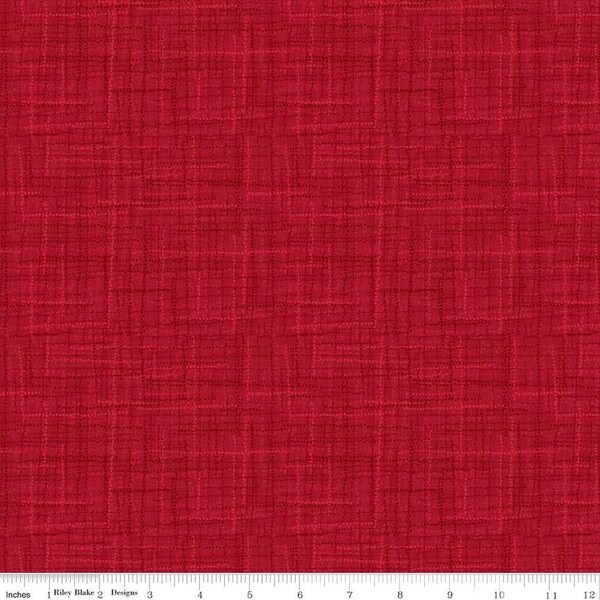 Grasscloth Cottons in Cranberry (c780-cranberry) | Grasscloth Cottons | Heather Peterson | Riley Blake