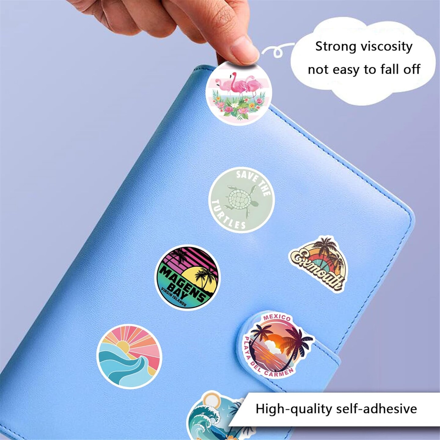 Tropical Scenery Stickers,50PCs, Tropical Fruits Laptop Decals Gift (Tropics)