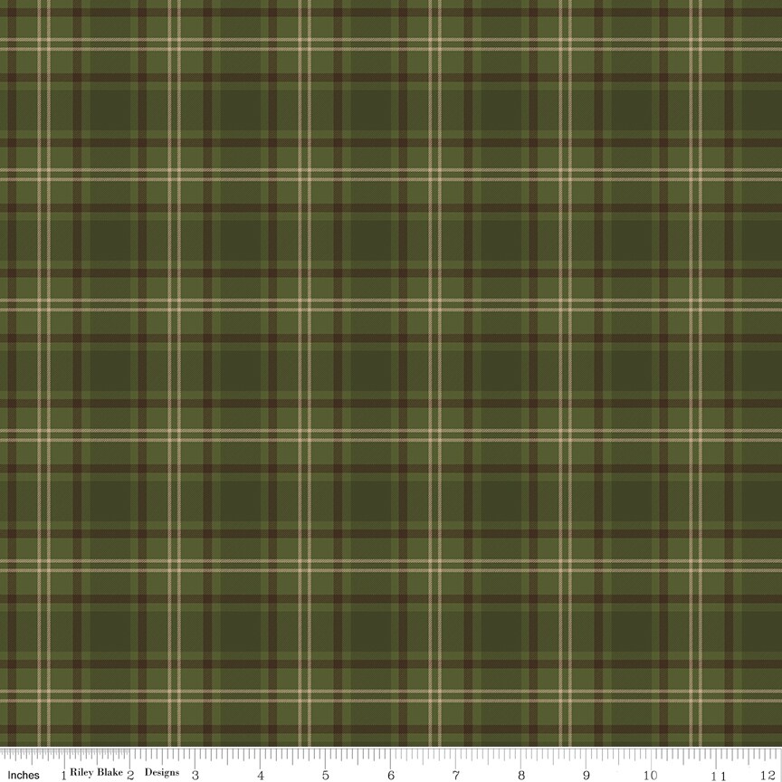 Plaid in Green (c15935-green) | Pine Grove | Riley Blake Designs | Riley Blake