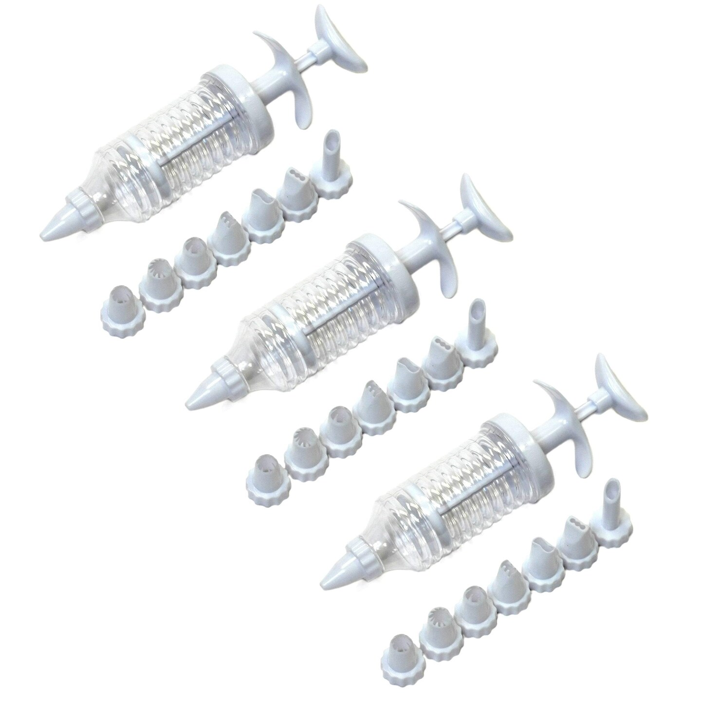 Chef Craft Dessert / Cake Icing Syringe with 8 Decorating Nozzle Tips