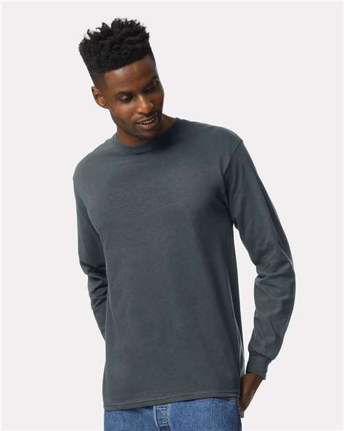 Gildan Ultra Cotton Long Sleeve Crewneck T-Shirt, Size: L, Color