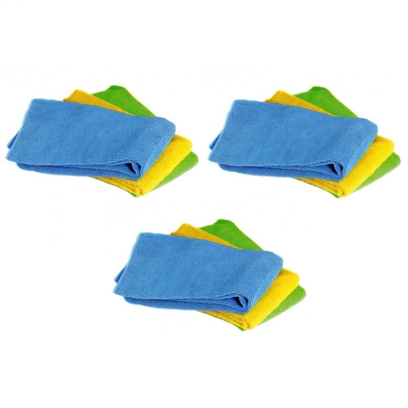 Norpro 3pc Washable Reusable Microfiber No Scratch Cleaning Cloths Towel Set