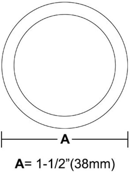 1.5&#x22; Circle Clear Glass Bevel - 4.7MM Thick - 10 Pack