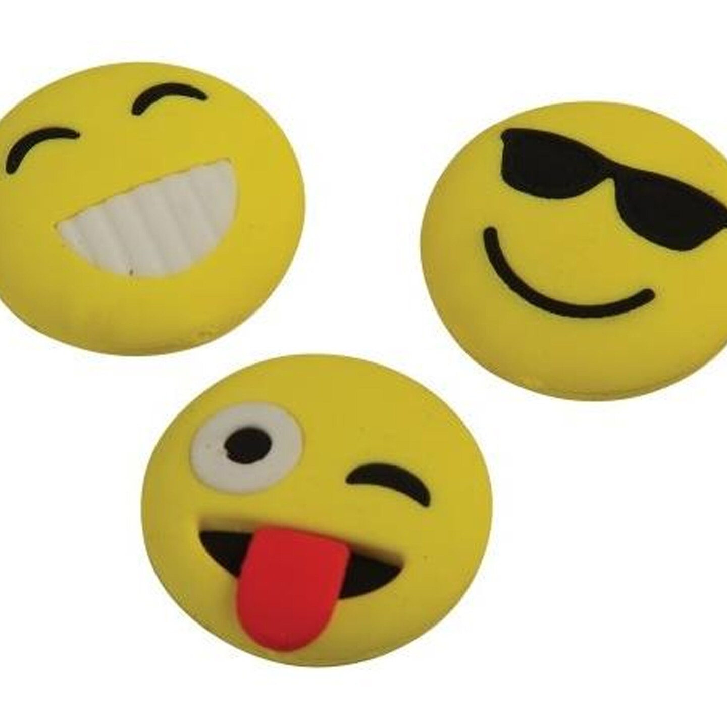 Emoji Erasers Include 12 Units