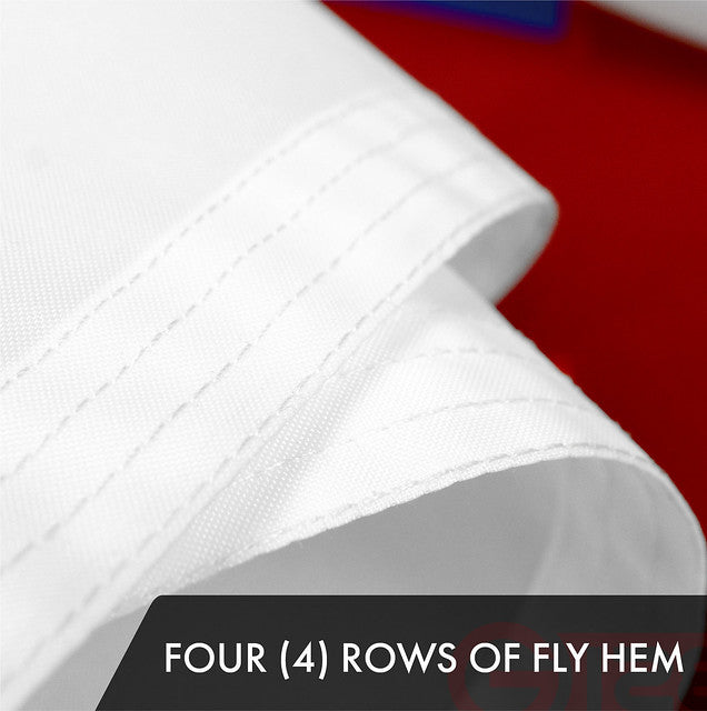 Christian Flag 3x5 Ft 3-Pack Embroidered Polyester By G128