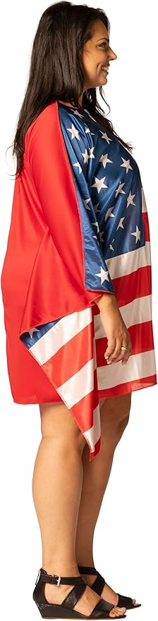 USA Flag Dress for Kids 7-10