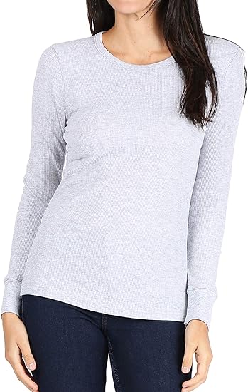 Women&#x2019;s Long Sleeve Thermal Crew Neck Tee | RADYAN&#xAE;