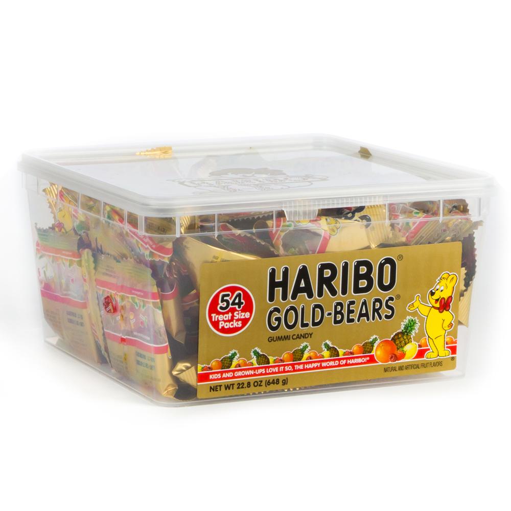 Haribo Goldbears Mini Packs Tub 22.8 oz 54ct