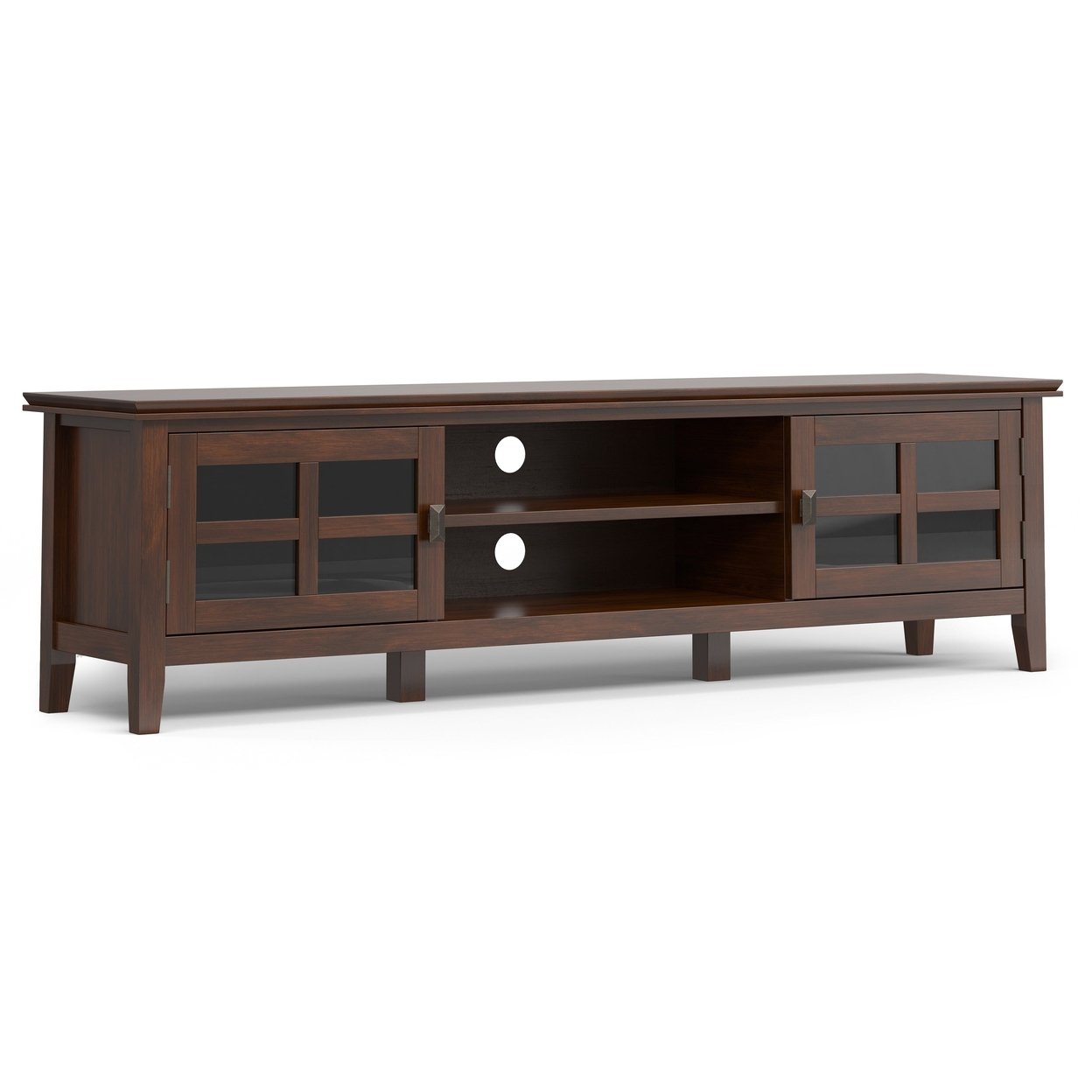 Artisan 72 Inch Low Tv Media Stand Extra Wide For Tvs Up To 80 Inches Storage