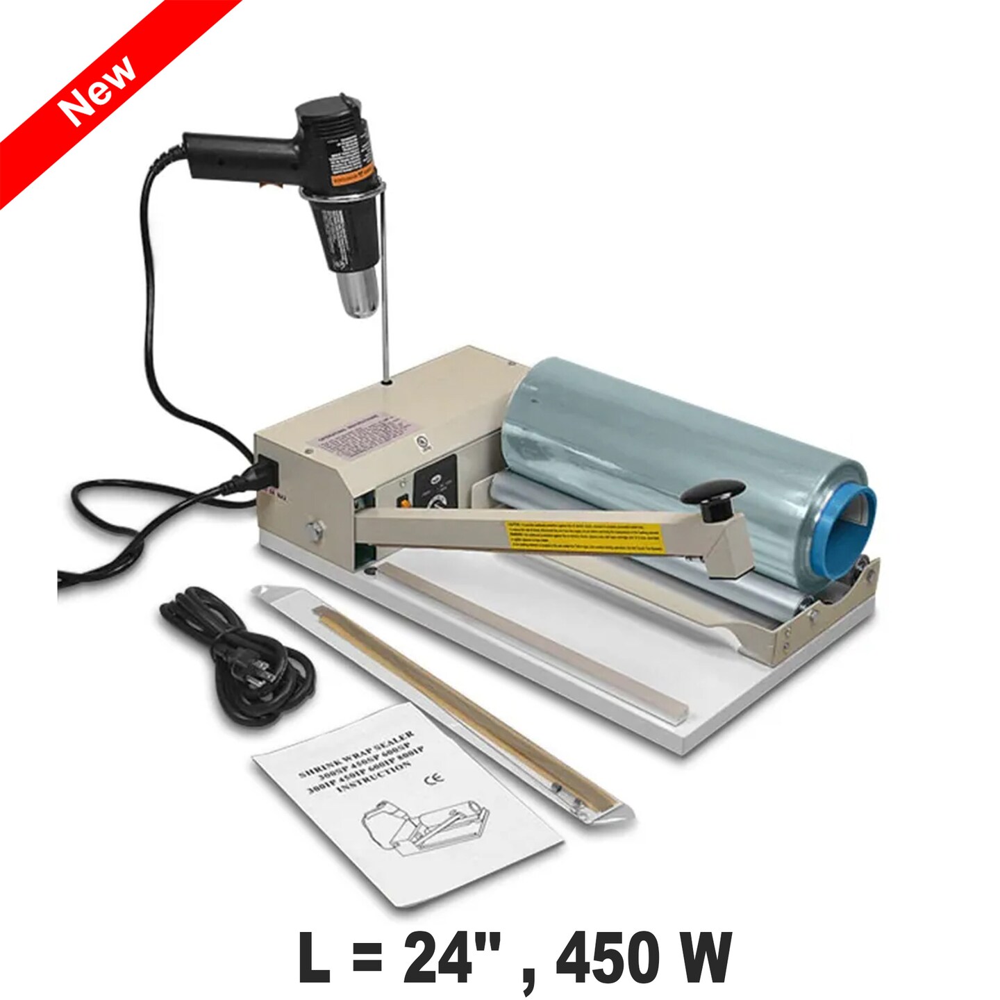 24 Inch Sealers (450W Power, 44-Inch Length, 120V-240V Compatibility)