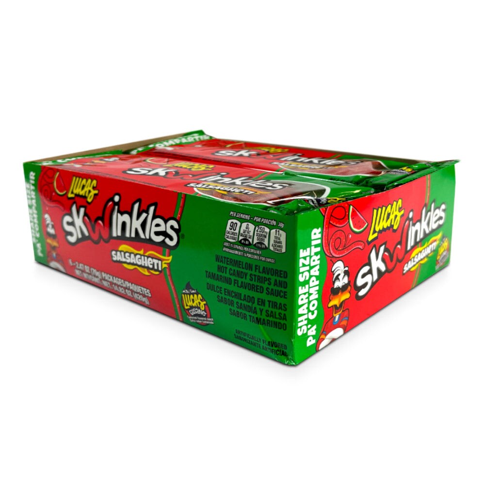 Lucas Skwinkles Salsaghetti Watermelon 14.8oz 6ct