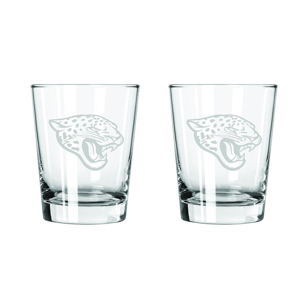 2 Pack 15oz Etched Rocks Glass | Jacksonville Jaguars | Michaels