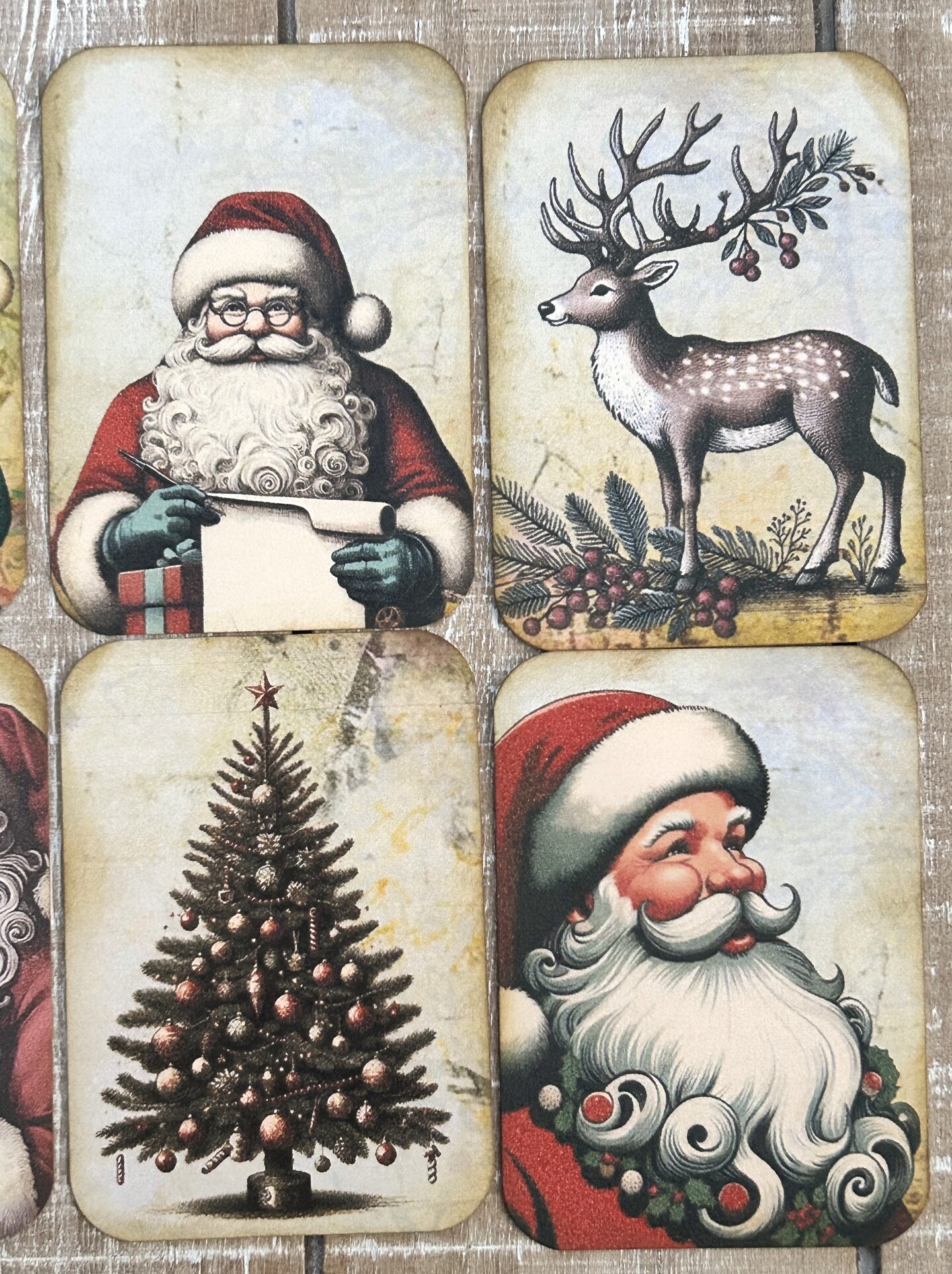 ジャンクジャーナル　クリスマス　ビンテージ Christmas vintage style junk journal Christmas Santa retro