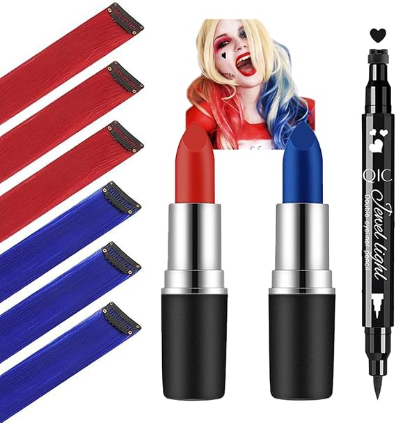 Harley Costume Cosplay Accessories for Women Girls Kids Halloween