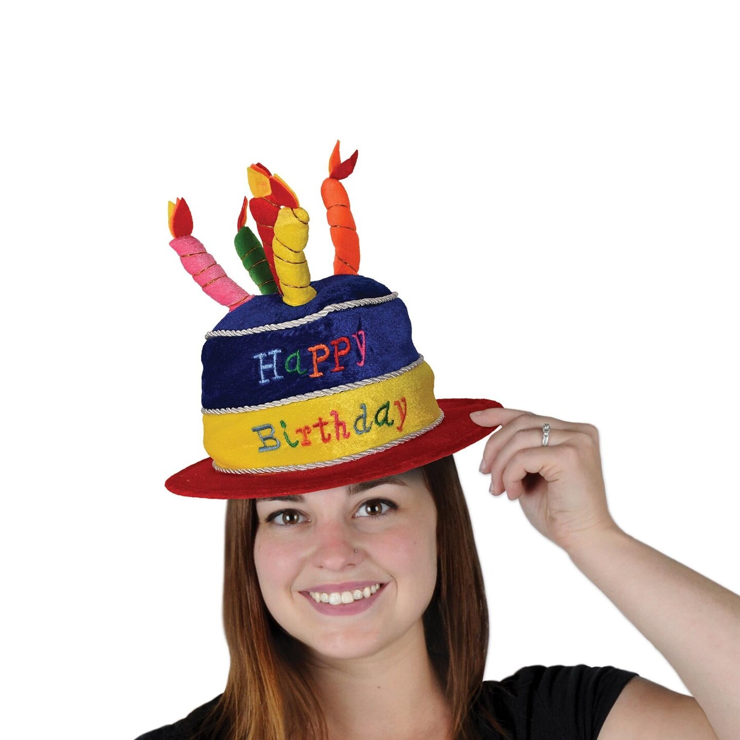 12 Pack Beistle Plush Birthday Party Cake Hat