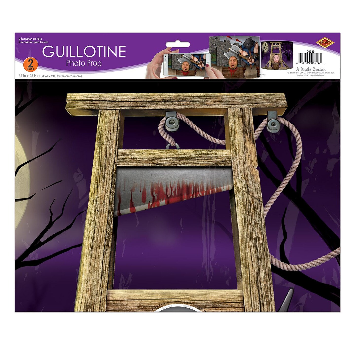 6 Pack Beistle Halloween Guillotine Photo Prop