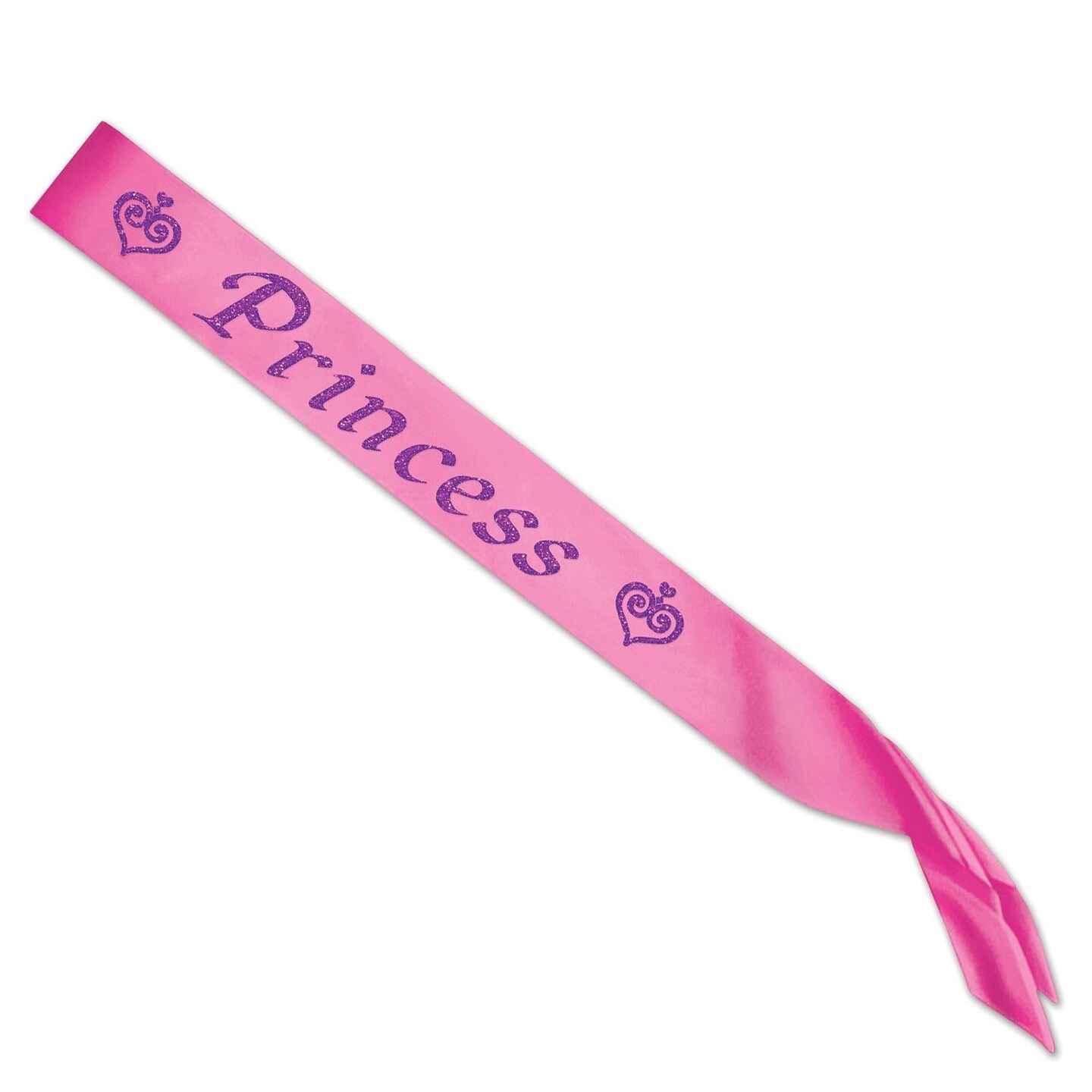 6 Pack Beistle Glittered Princess Satin Sash