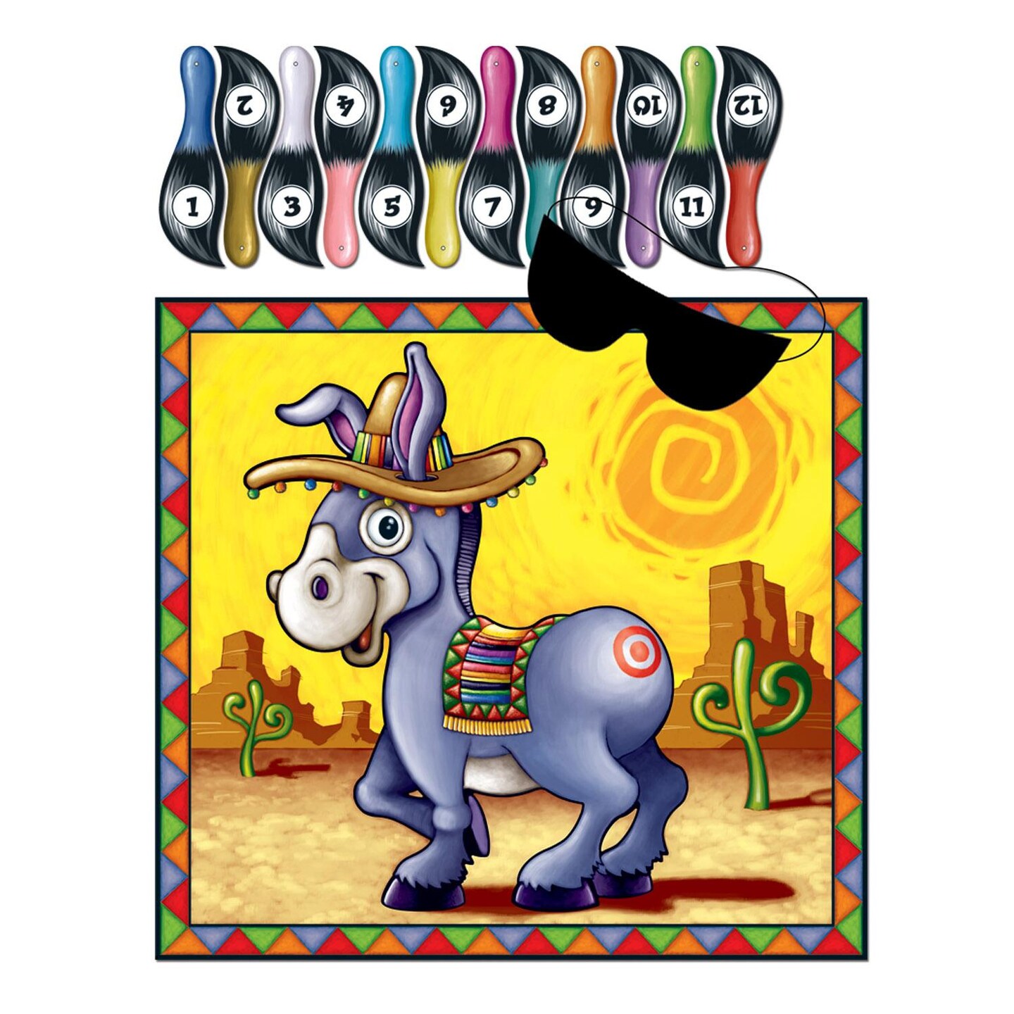 24 Pack Beistle Pin the Tail on the Donkey Game