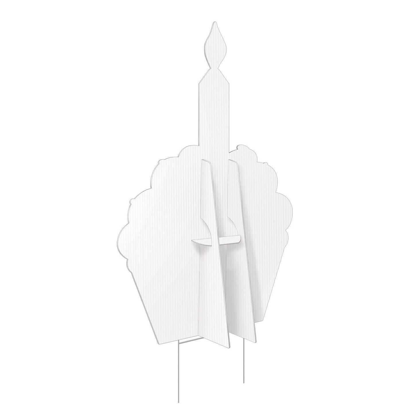 2 Pack Beistle Plastic Jumbo Cupcake Yard Sign