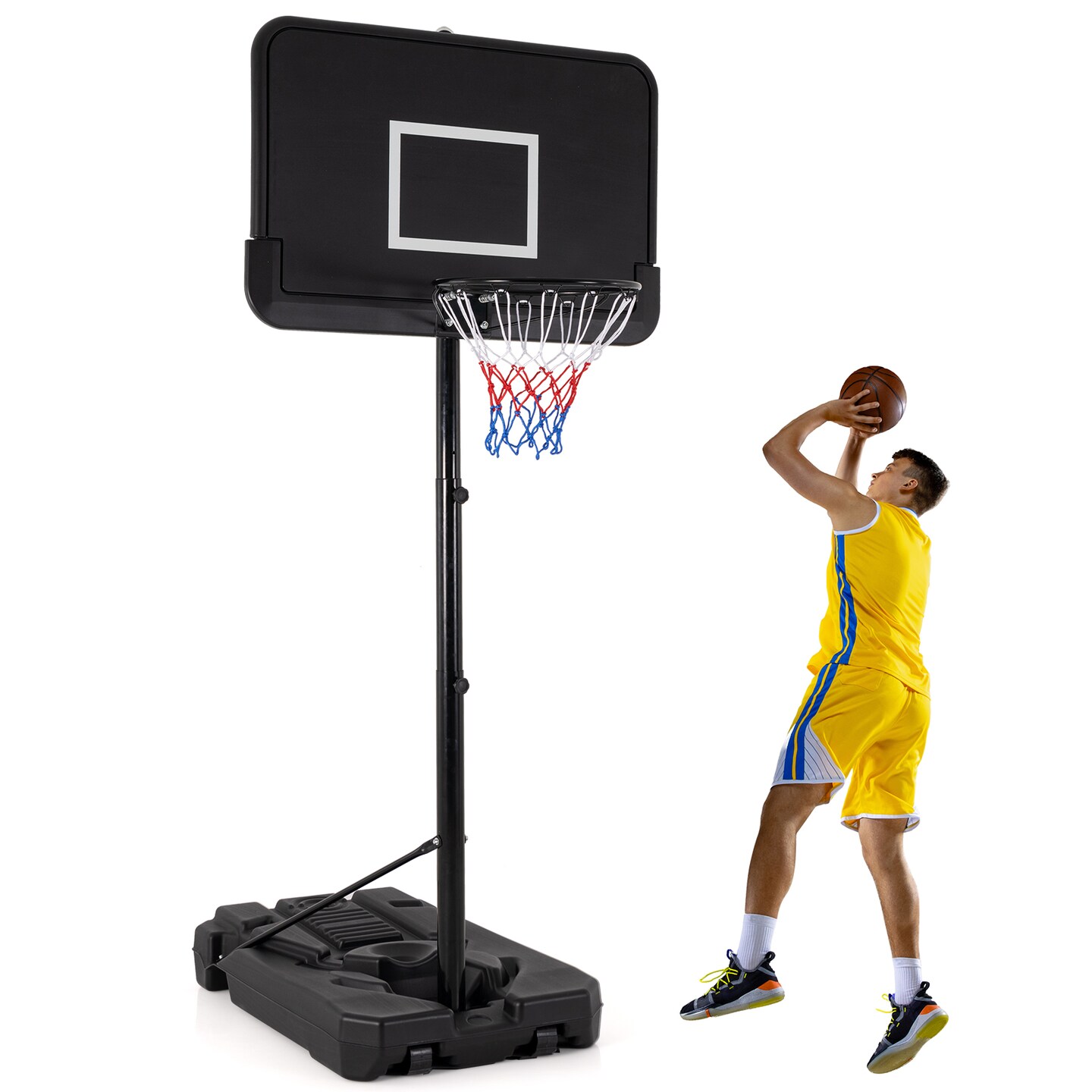 Adjustable Portable Basketball Hoop - Versatile, Durable, Ideal for Home and Outdoor Play