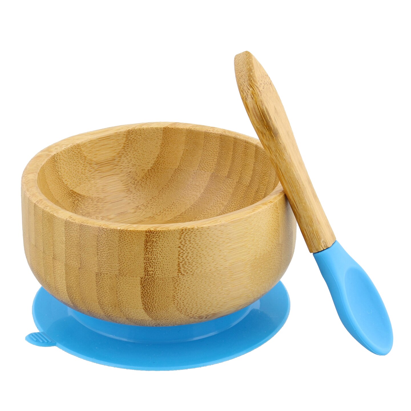 Acorn Baby Bamboo Baby Bowl and Silicone Baby Spoon Set for Solid Food