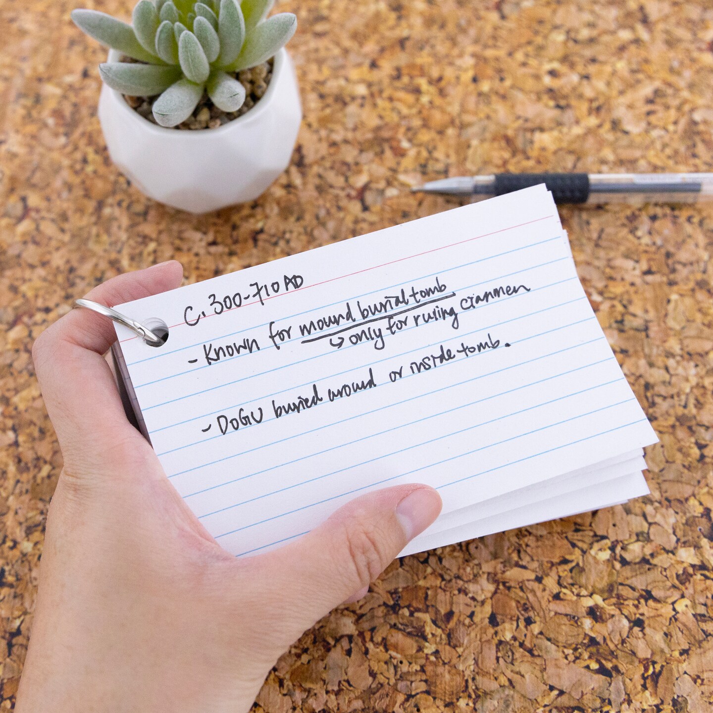 BAZIC Ruled White Index Card Fashion Poly Cover w/ Ring 3" x 5" 100 Ct.