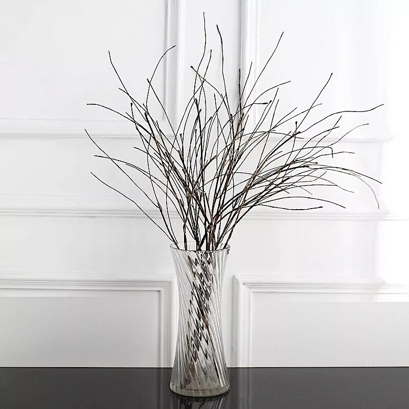 Brown 10 Realistic 37&#x22; Bendable Artificial Flower Stems Vase Fillers Party Event