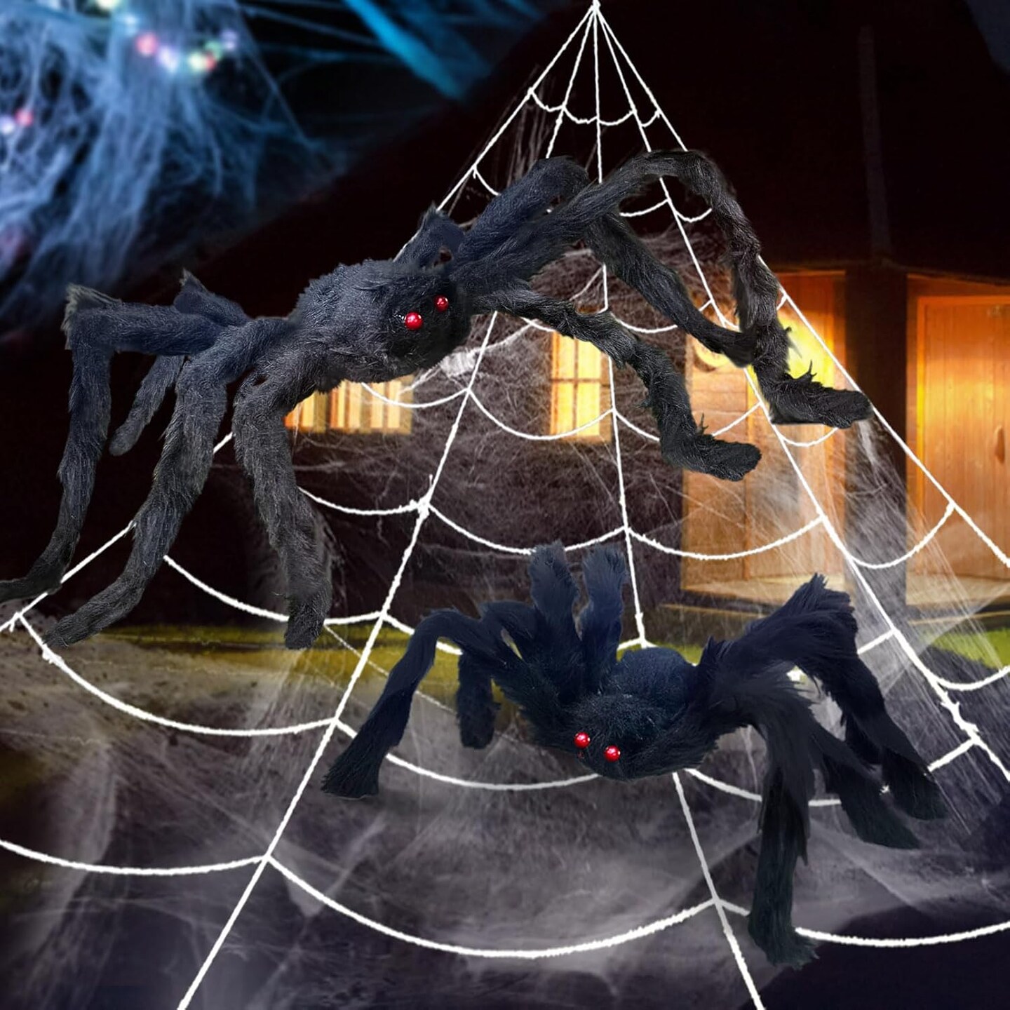 Giant Spider Web Halloween Decorations Outdoor