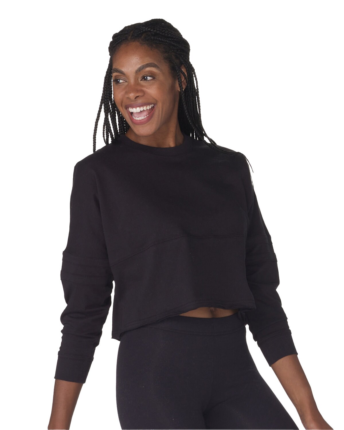 Boxercraft &#xAE; Ladies Cropped Retro Pom Pom Jersey Fleece