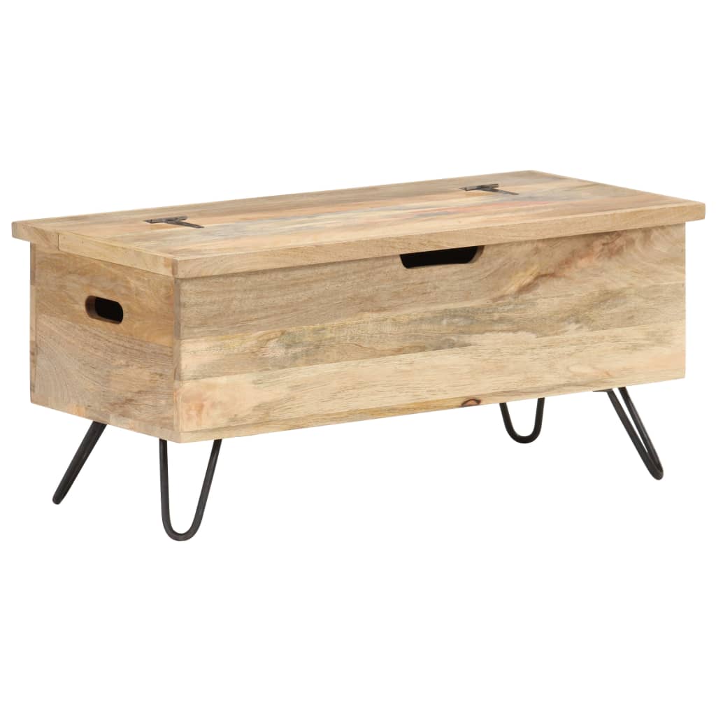 vidaXL Chest 35.4&#x22;x15.7&#x22;x17.7&#x22; Solid Mango Wood