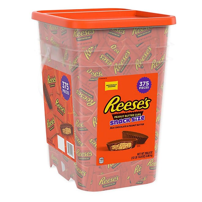 Reese&#x27;s Snack Size Milk Chocolate Peanut Butter Cups Small Treats Big Flavor!