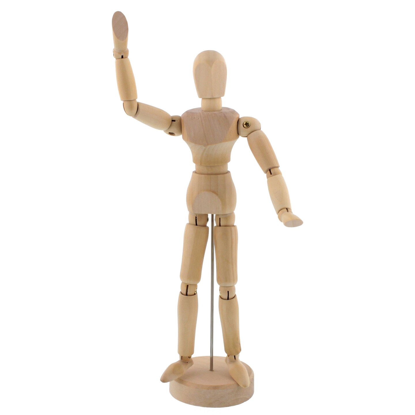 Wood Artist Drawing Manikin Articulated Mannequin with Base and Flexible Body - Perfect For Drawing the Human Figure (5&#x22; Male)