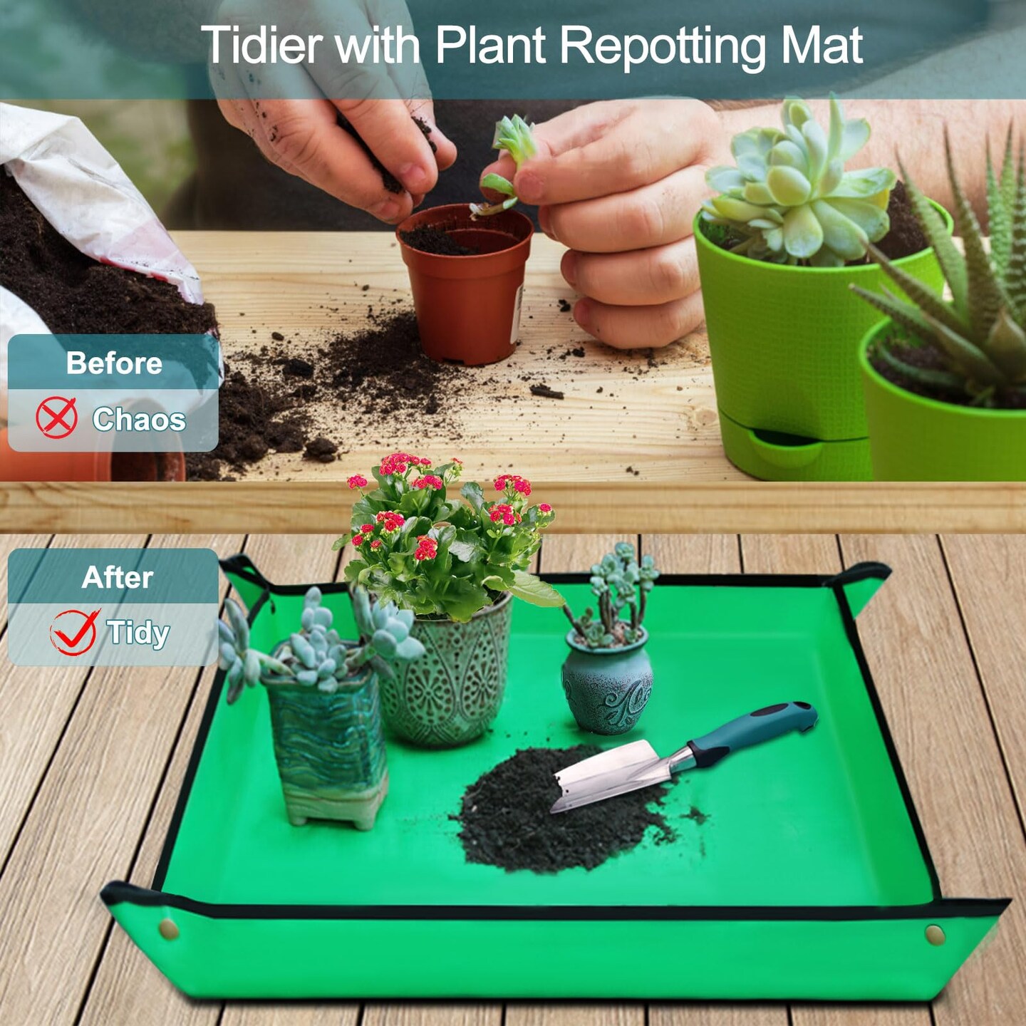 Garden Tools, Gardening Tools Set with Garden Hand Shovel, Garden Trowel, Rust Resistant Gardening Essentials, Supplies, Garden Stuff, Gardening Gifts Kits for Women