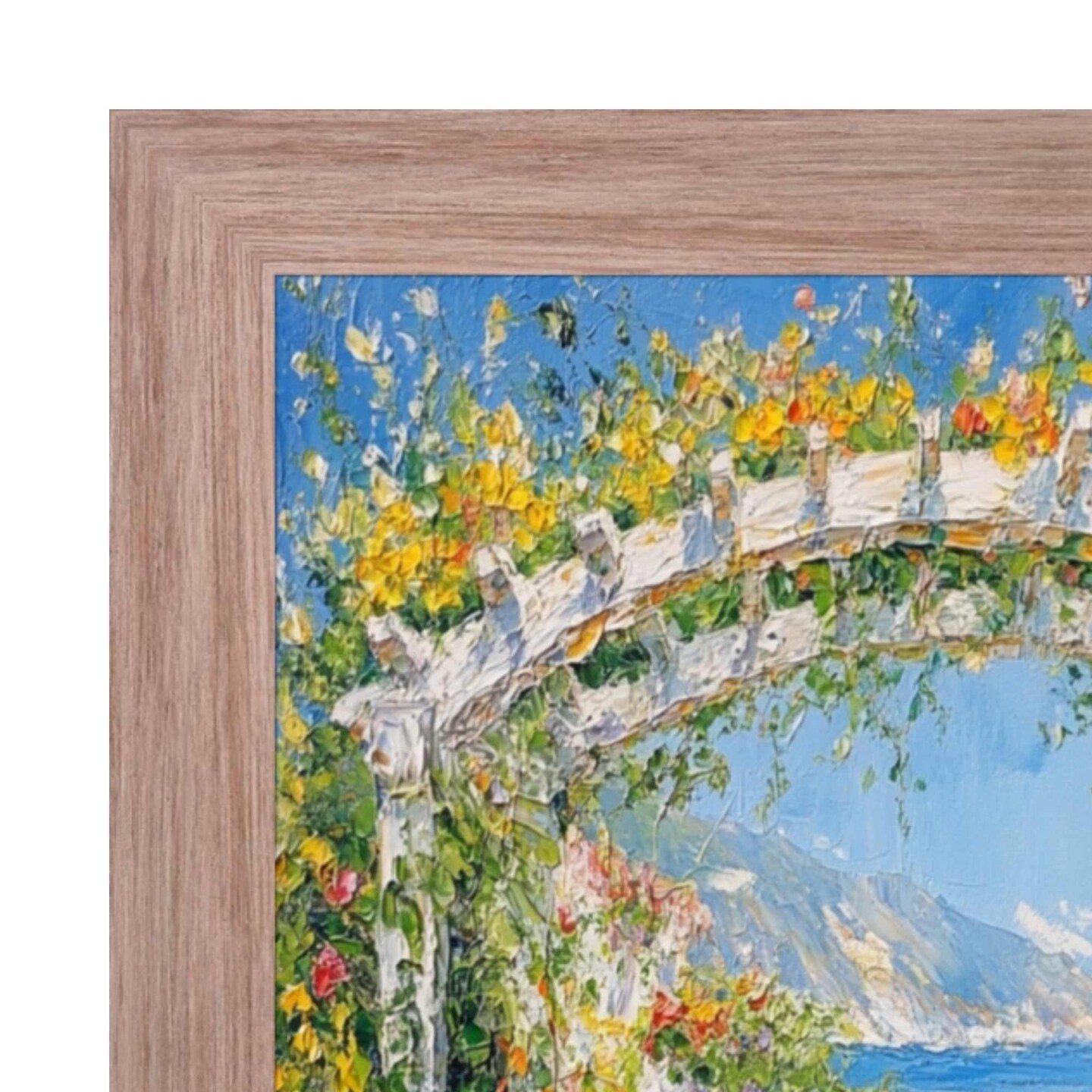 Weathered White Wash Wood Grain Picture Frame 11x17 frame