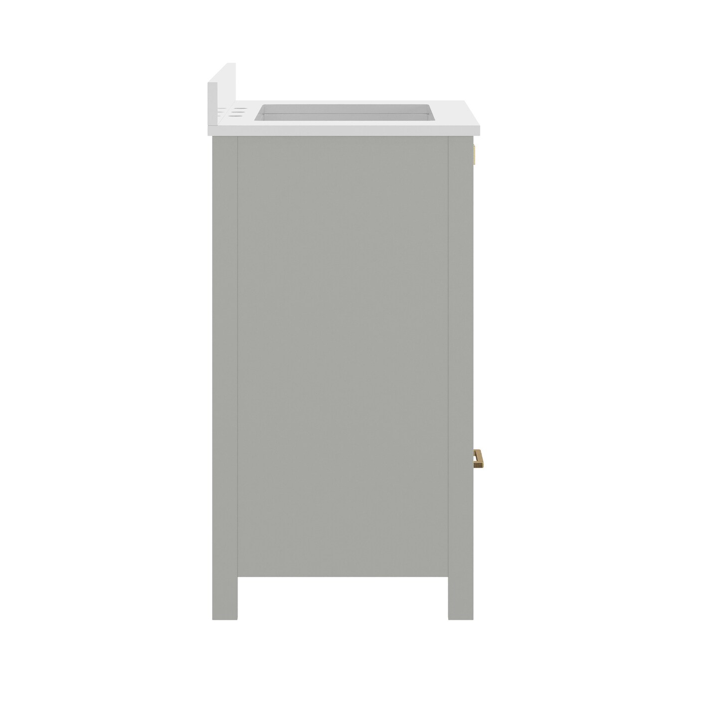 Merrick Lane Argos Single Sink Bathroom Vanity with Undermount Basin, Soft-Close Cabinet, Easy-Glide Drawer, and Carrara Marble Finish Countertop