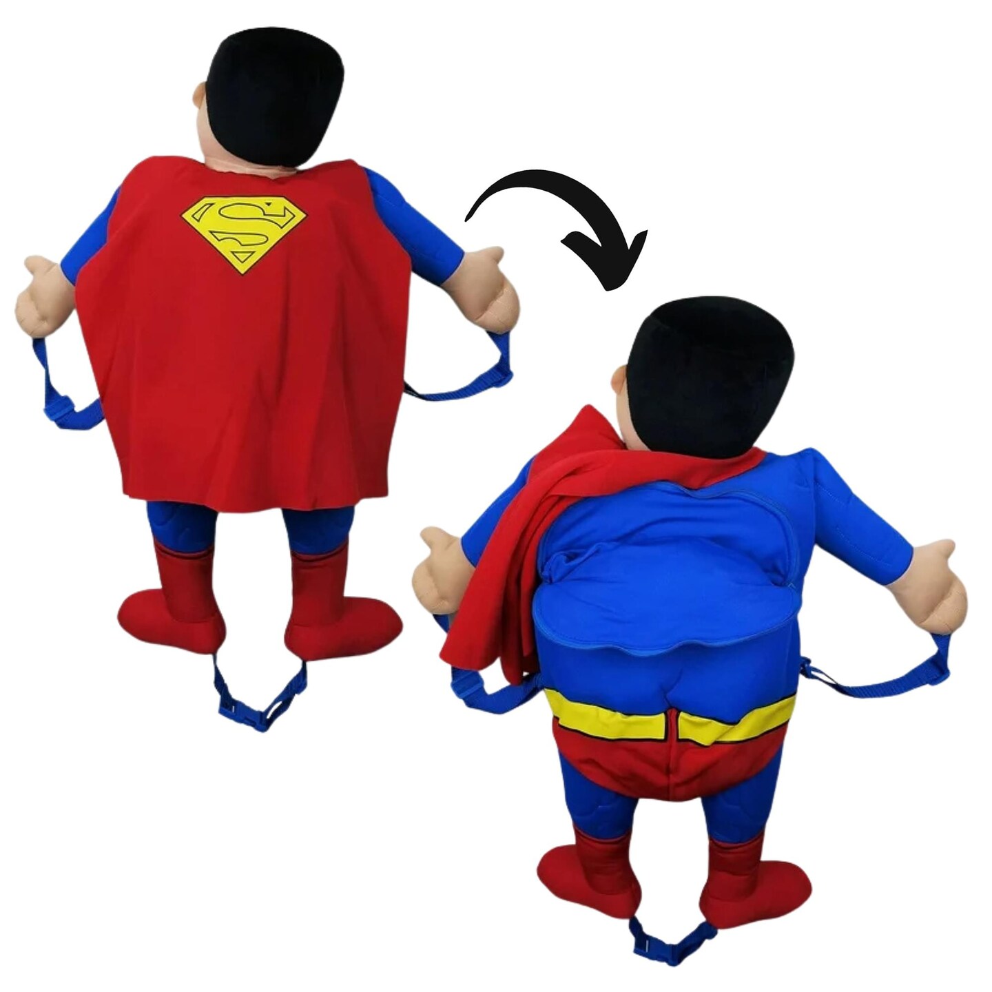 Comic Images Superman Plush Backpack - Thumbnail 4